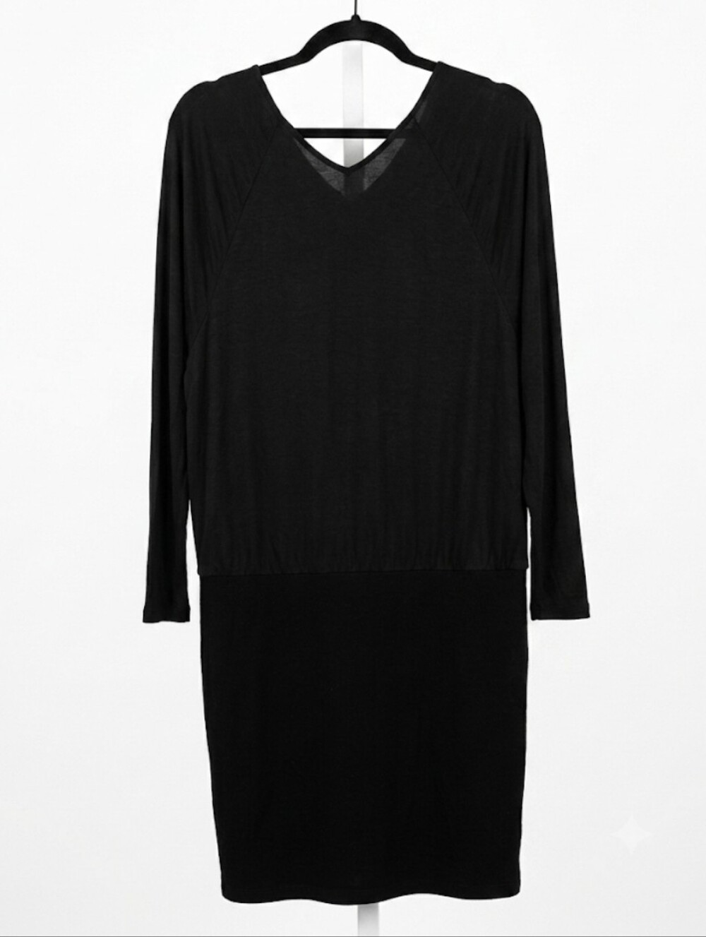 Vince black long sleeve dress